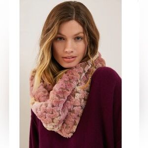 Anthropologie Remy Faux Fur Cowl Scarf